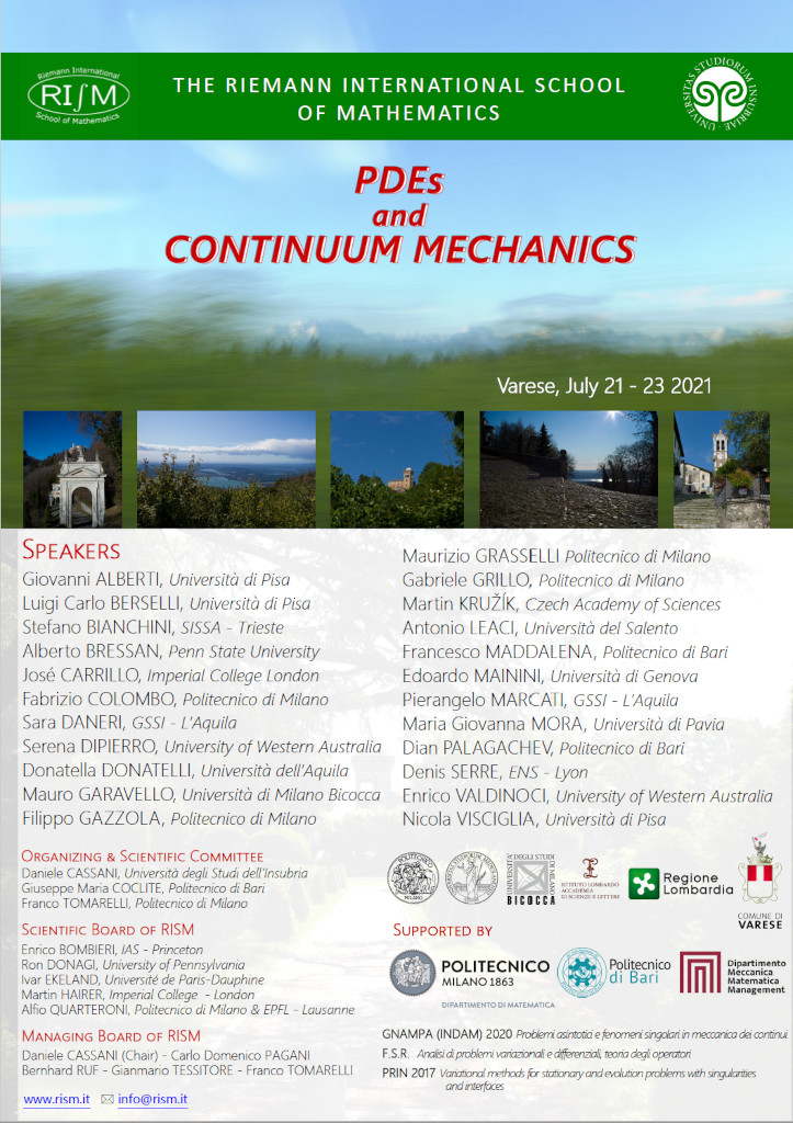 PDEs and Continuum Mechanics PDEs and Continuum Mechanics